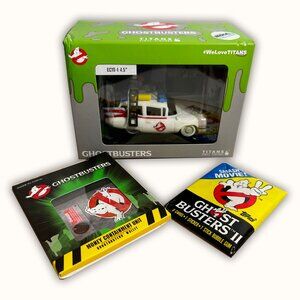 Ghostbusters ECTO-1 Titans 4.5” Vinyl Figures Car NERD BLOCK Exclusive 2015 Seal